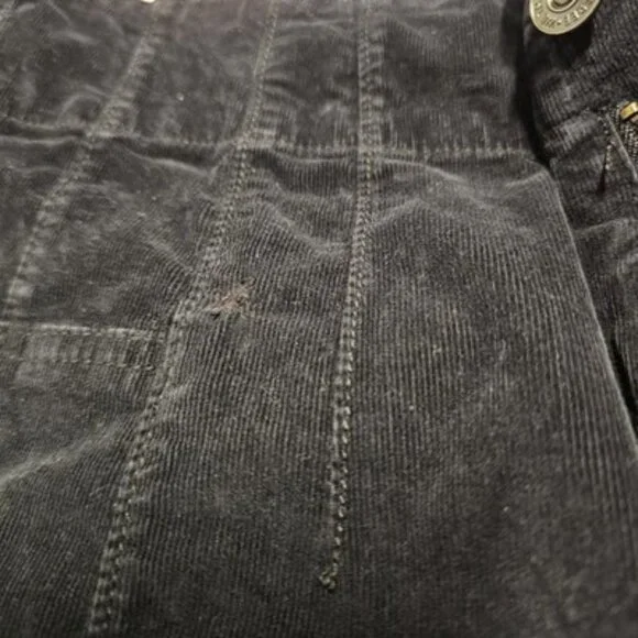 Free People Jayde Seamed Corduroy Flare Pants Size 31 Black - Picture 16 of 16